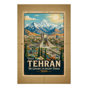 Tourisme Iran Tour Azadi & Monts Alborz Affiche