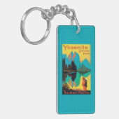 Tourist Poster - Yosemite Nat'l Park, CA Sleutelhanger (Voorkant Links)