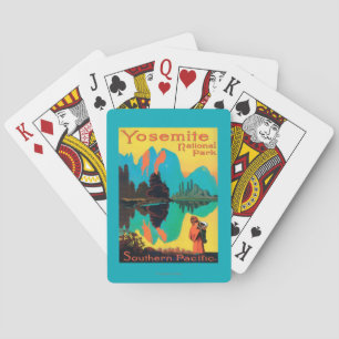 Tourist Poster - Yosemite Nat'l Park, CA Speelkaarten