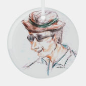 Tourista. Glas Ornament (Voorkant)