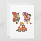 Touristes Avec Sacs À Dos Invitation Voyageurs (Devant)