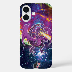 Tourmaline Cosmic Dragon Hoesje-Mate iPhone Case