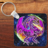 Tourmaline Cosmic Dragon Sleutelhanger (Voorkant)