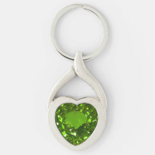 Tourmaline Gemstone Green Sleutelhanger