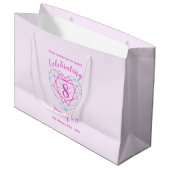 Tourmaline Jubileum 8 jaar gepersonaliseerd Groot Cadeauzakje (Voorkant Gekanteld)