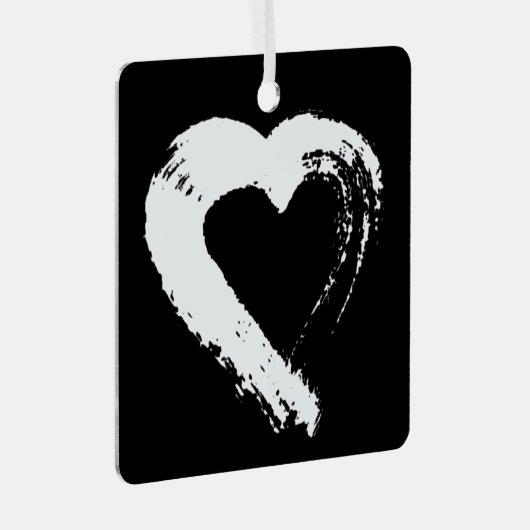 Tourmaline Moon Heart Car Ornament (Voorkant Rechts)