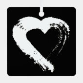 Tourmaline Moon Heart Car Ornament (Voorkant)