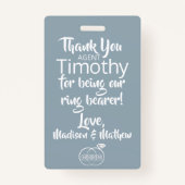 Tourmaline Ring Bearer Security Badge (Achterkant)