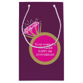 Tourmaline rose Anniversaire 5 ans sac cadeau (Dos)