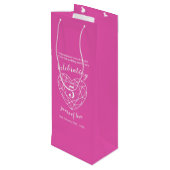 Tourmaline rose Anniversaire 5 ans sac cadeau vin (Dos Angle)
