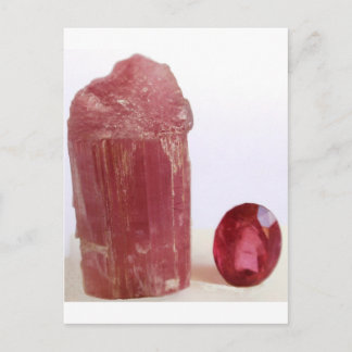 Tourmaline rubellite briefkaart