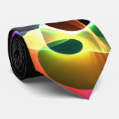 Tournage de couleur Abstrait sur Cravate noir (Roulé)