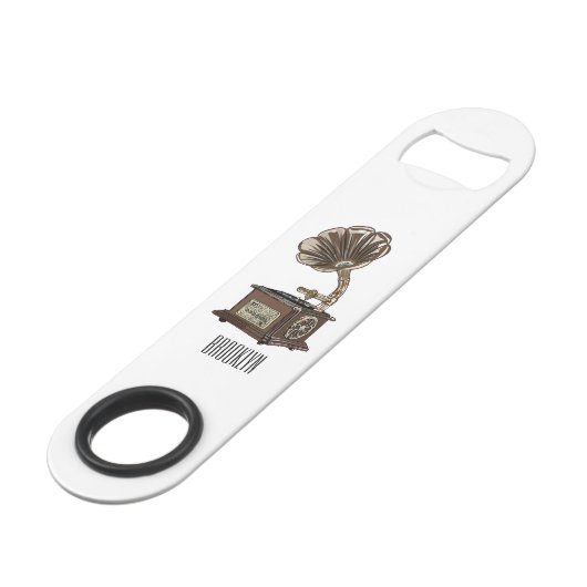 Tourne-disque dessin animé (Devant angulaire)