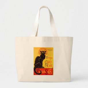  tournee de Chat Noir Black Cat Grote Tote Bag