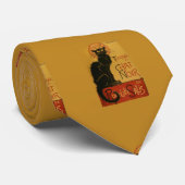 Tournee de Chat Noir Black Cat Neck Draag Stropdas (Opgerold)