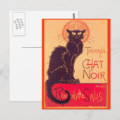 Tournee de Chat Noir Cards Briefkaart (Voorkant / Achterkant)