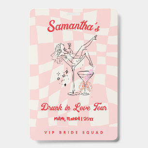 Tournée Drunk in Love Badge Bachelorette Rose