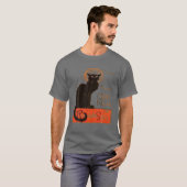 Tournee du chat noir Distress Vector T-shirt (Voorkant volledig)