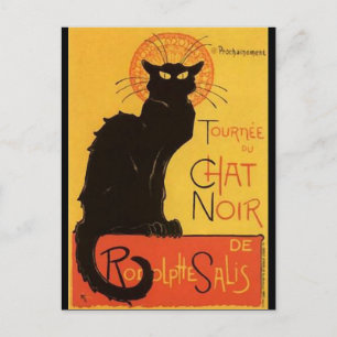 Tournée du Chat Noir, Steinlen Black Cat  Briefkaart