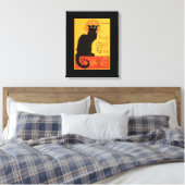 Tournée du Chat Noir, Steinlen Black Cat Canvas Afdruk (Insitu (Slaapkamer))