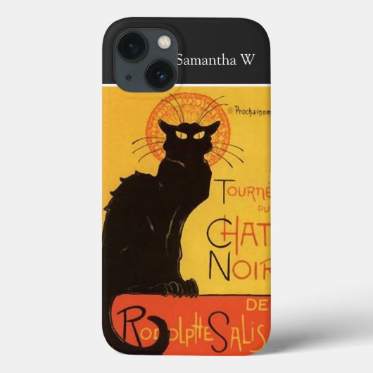 Tournée du Chat Noir, Steinlen Black Cat  Case-Mate iPhone Case (Achterkant)