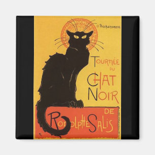 Tournée du Chat Noir, Steinlen Black Cat  Magneet