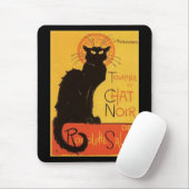 Tournée du Chat Noir, Steinlen Black Cat  Muismat (Met muis)