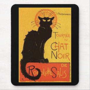 Tournée du Chat Noir, Steinlen Black Cat  Muismat