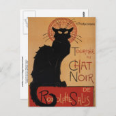 Tournée du Chat Noir, Théophile Steinlen Briefkaart (Voorkant / Achterkant)