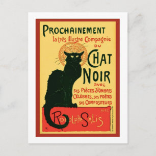 Tournée du Chat Noir, Theophile Steinlen Briefkaart