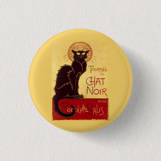Tournée du Chat Noir, Théophile Steinlen Ronde Button 3,2 Cm (Voorkant)