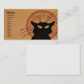 Tournée du Chat Noir, Théophile Steinlen Visitekaartje (Voorkant / Achterkant)