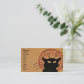 Tournée du Chat Noir, Théophile Steinlen Visitekaartje (Staand voorkant)