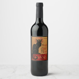 Tournee du Chat Noir Wine and Champagne Labels Wijn Etiket