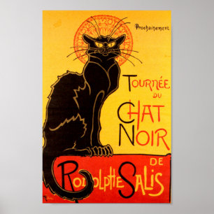 Tournée du Conversation Noir - Poster vintage