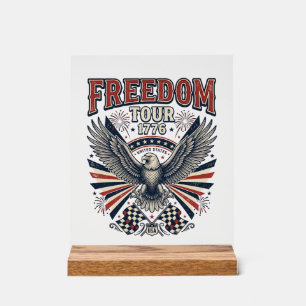 Tournée Liberté 1776 Vintage Eagle Patriotic Shirt