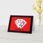 Tourner À 40 Ans Est Une Grosse Affaire ! Carte d' (Fleur jaune)