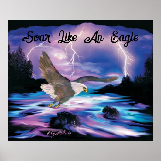 Tourner Comme Une Poster D'Aigle (Devant)