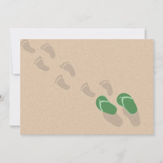 Tourner et Flamant rose Faire-part de naissance bé (Dos)