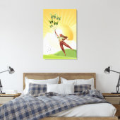 Tourner | Fille aux papillons Toile d'art (Insitu(Chambre))
