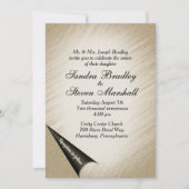 Tourner la page Antique Faire-part de mariage or (Devant)