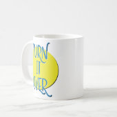 Tourner sur la récupération Slogan Mug (Devant gauche)
