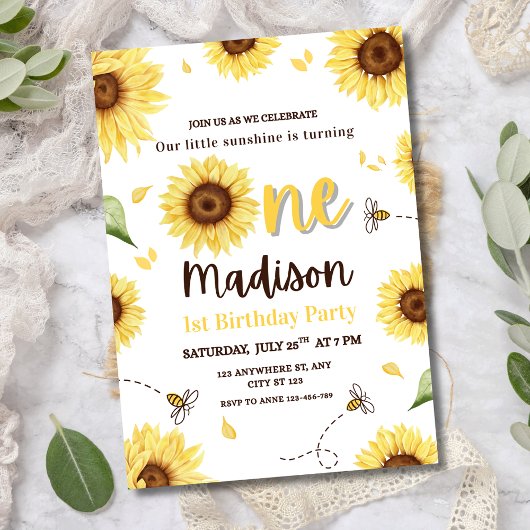 Tournesol 1er Invitation anniversaire, Bumble Bee 