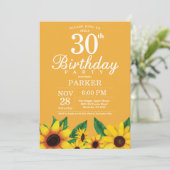 Tournesol 30e anniversaire Invitation (Debout devant)