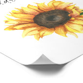 Tournesol - aider la mariée occupée Adresse Poster (Coin)