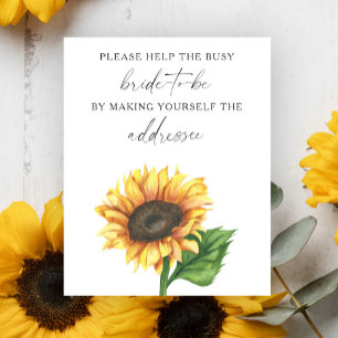 Tournesol - Aider la mariée occupée Affiche d'adre