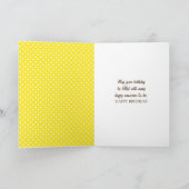 Tournesol Anniversaire Avec Carte De Lunettes De S (Intérieur)