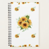 Tournesol aquarelle – Graphique floral (Devant)