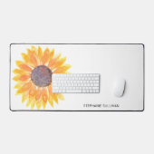 Tournesol aquarelle personnalisé (Clavier et souris)
