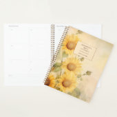 Tournesol aquarelle rustique (Devant avec enveloppe)